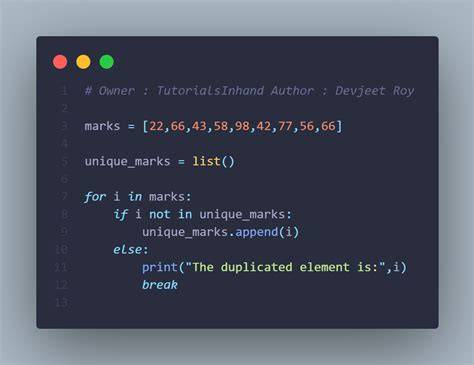 Python finding an element in a list duplicate