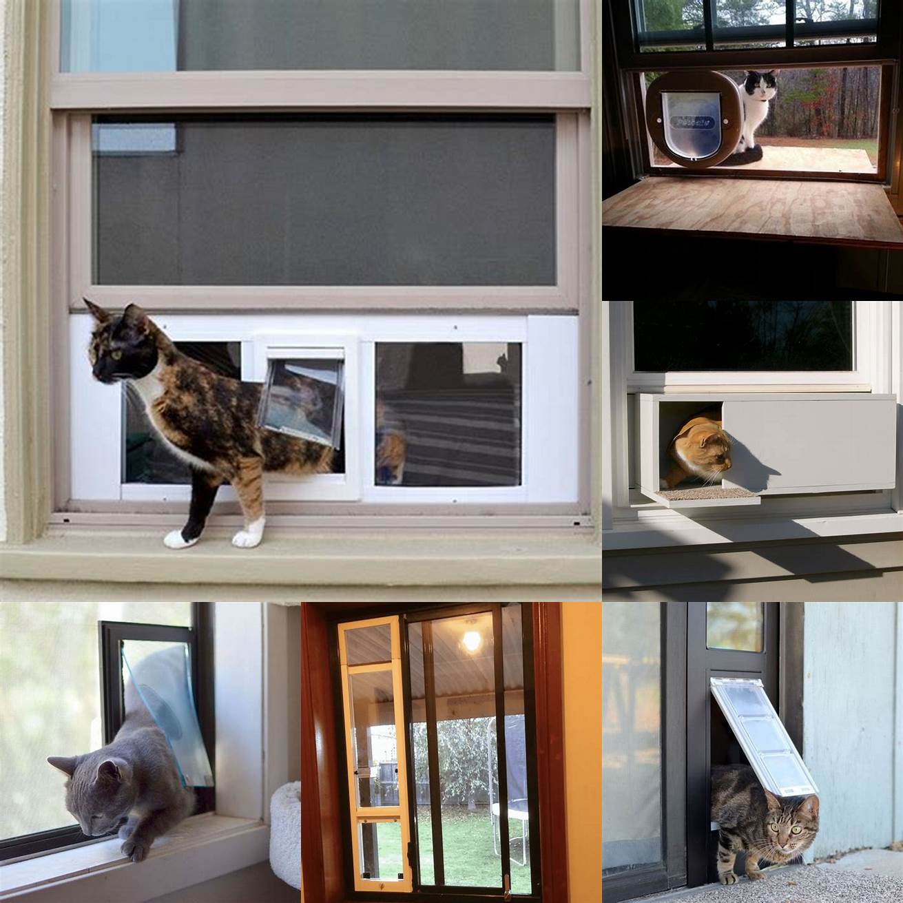 Q Are cat doors for sliding windows easy to clean