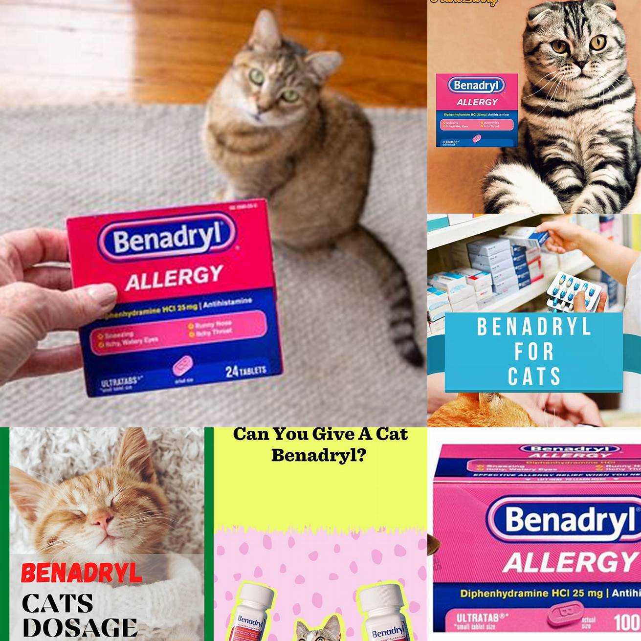Q Can I give my cat Benadryl for itching
