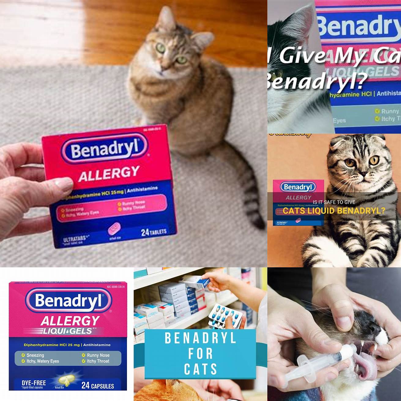 Q Can I give my cat liquid Benadryl