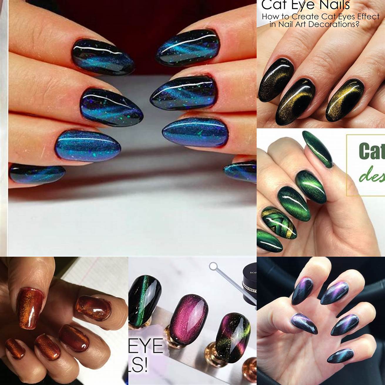 Q Can I use different shades for Cat Eye Nail Art
