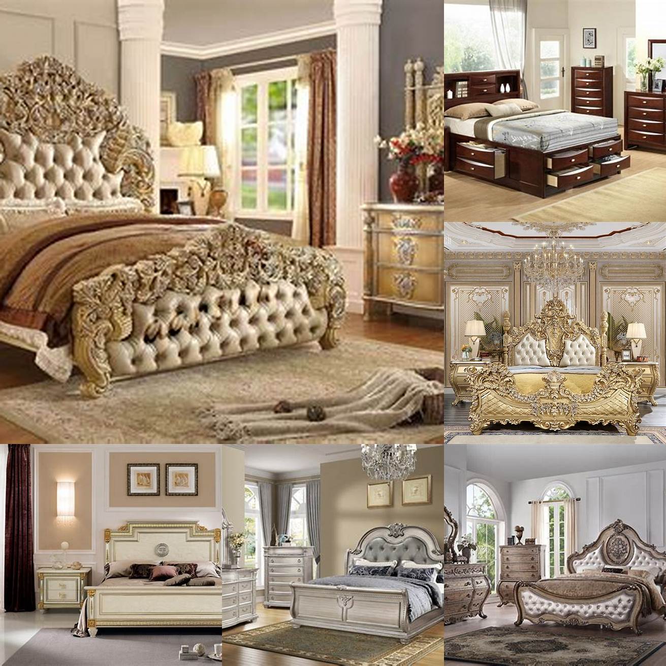 Quality Luxury bedroom sets are made from high-quality materials that are built to last You can expect your set to withstand daily wear and tear and remain in excellent condition for years to come
