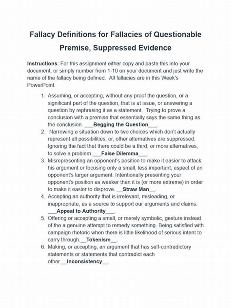 Questionable Claim Fallacy