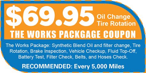 Quick Lane Oil Change Coupon $25 Printable