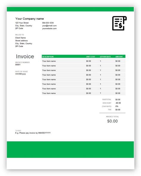 Quickbooks Online Invoice Template