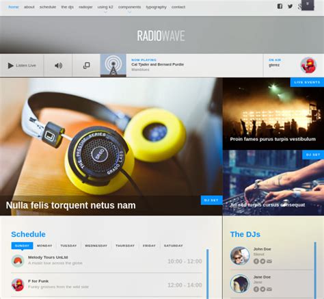 Radio Station Website Template