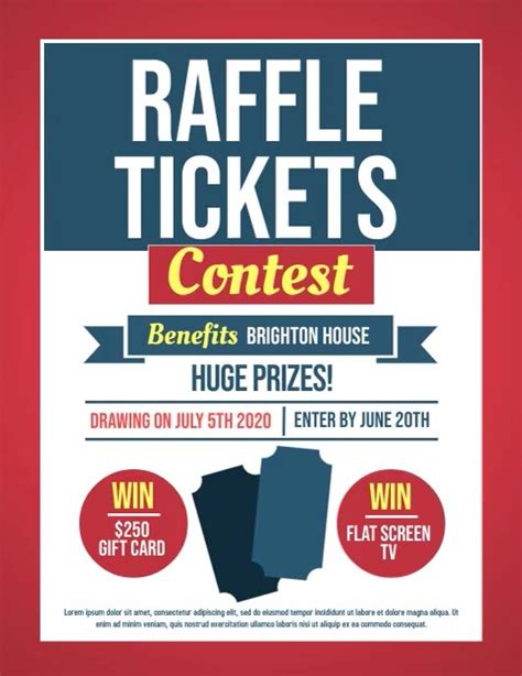Raffle Template Flyer