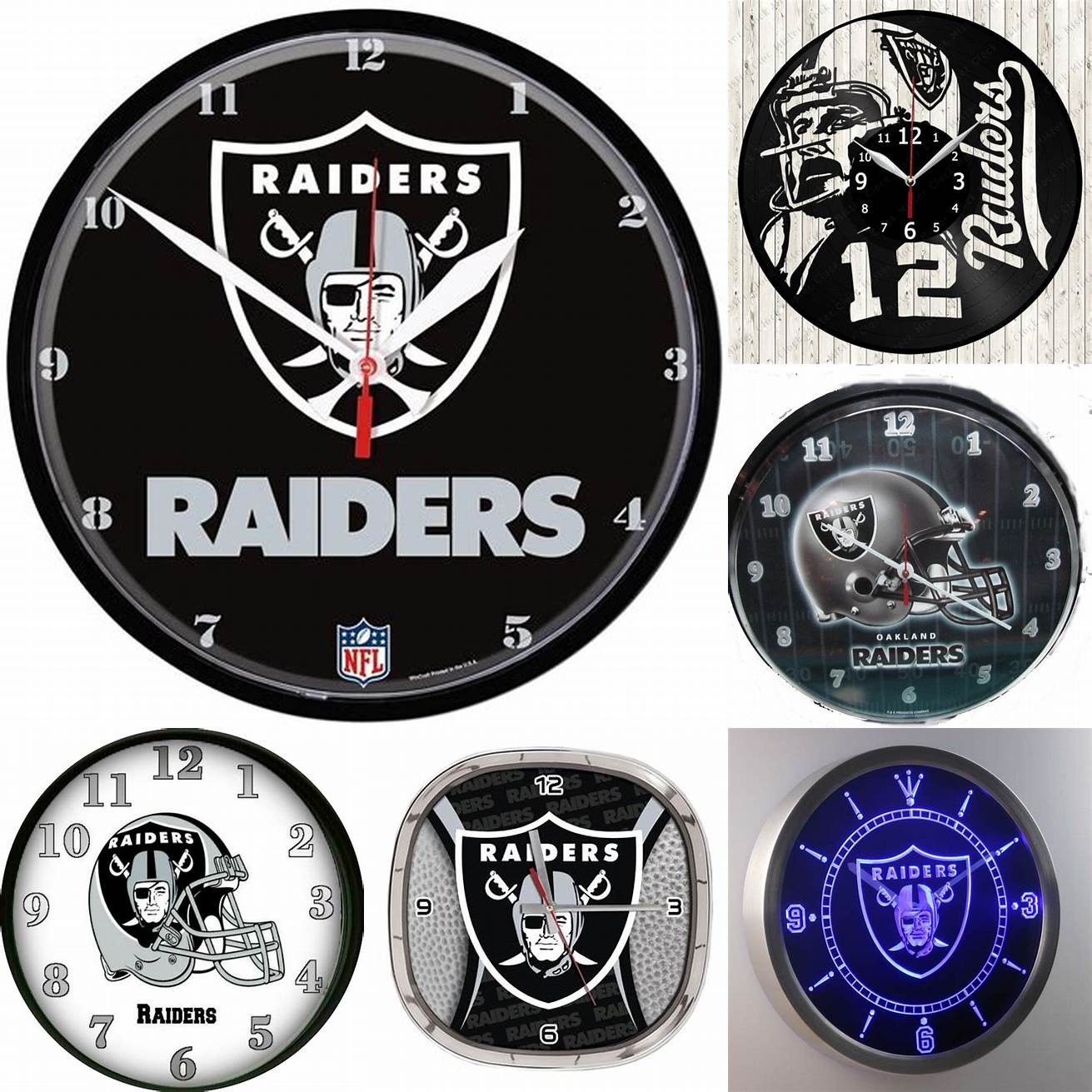 Raiders Wall Clock
