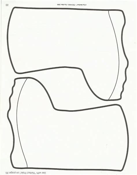 Rain Boot Template Printable