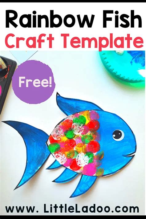 Rainbow Fish Printable Template