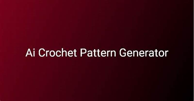 Random Crochet Pattern Generator