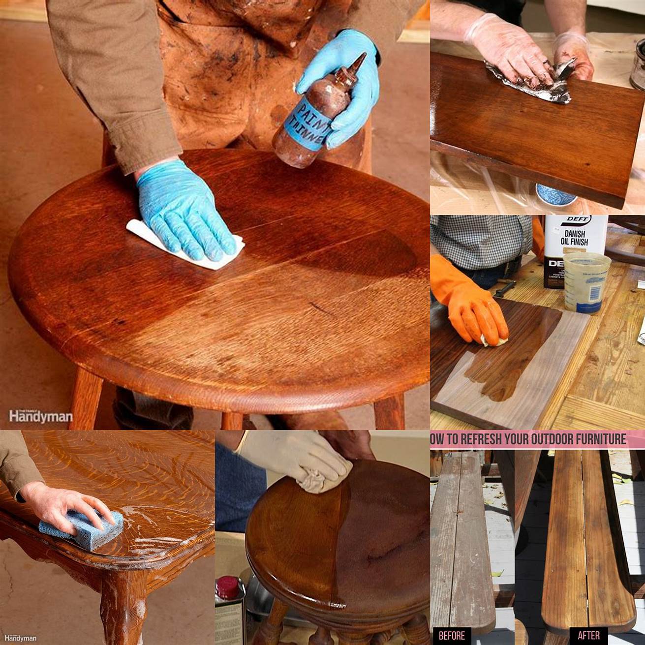 Re-oiling the furniture