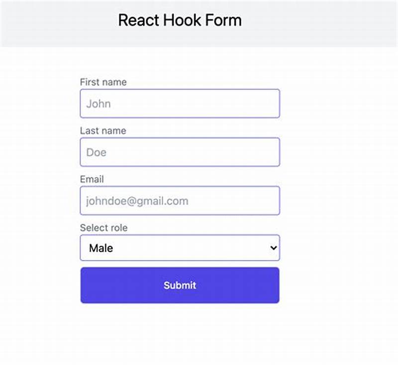 React Form Example