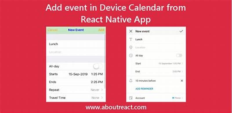 React Native Add Event To Google Calendar