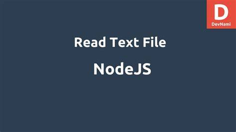Read a text file using Nodejs