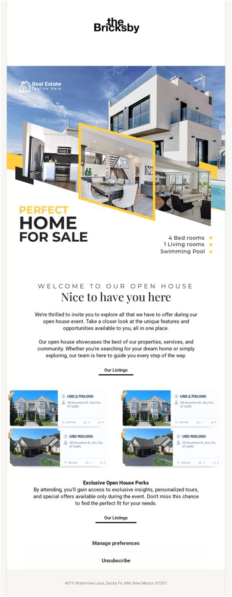 Real Estate Email Marketing Templates