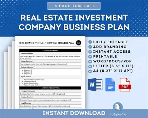 Real Estate Investment Plan Template