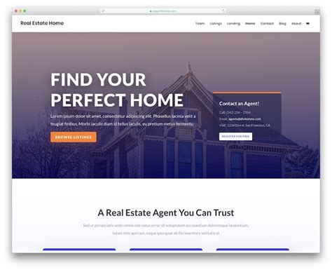 Real Estate Listing Website Template