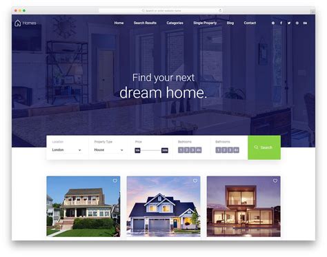 Real Estate Website Template Free