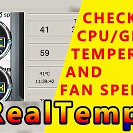 RealTemp software to check cpu temperature