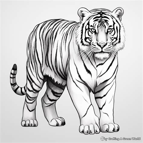 Realistic Tiger Printable