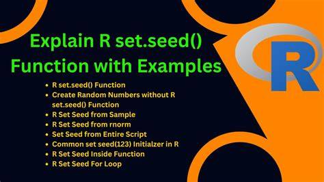 Reasons for using the setseed function