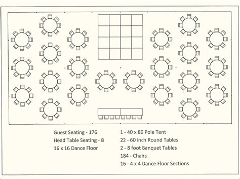 Reception Seating Chart Template