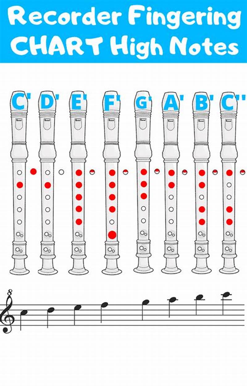 Recorder Notes Finger Chart