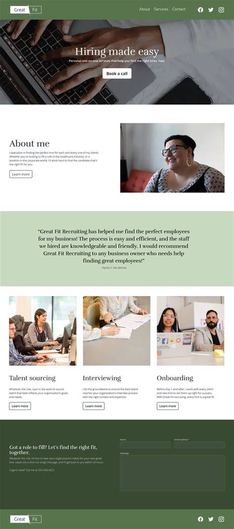Recruitment Company Website Template