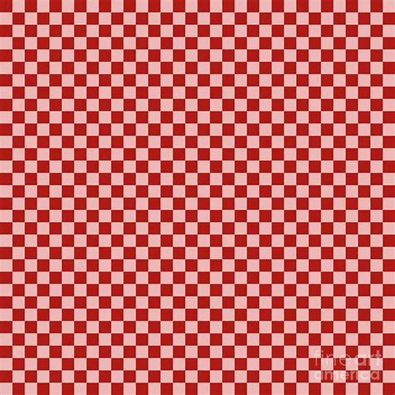Red Checkerboard Pattern