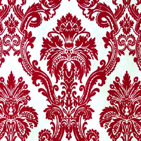 Red Damascus Wallpaper