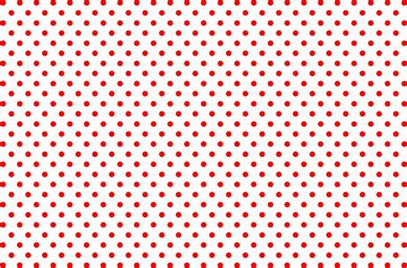 Red Dots On Back In Pattern