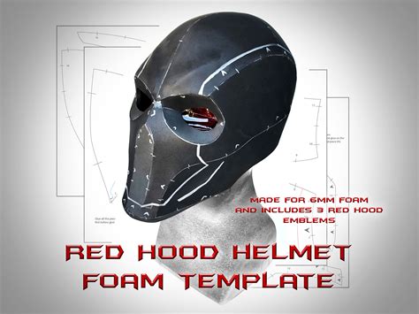 Red Hood Helmet Template