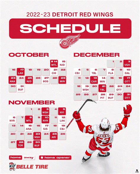 Red Wings Printable Schedule