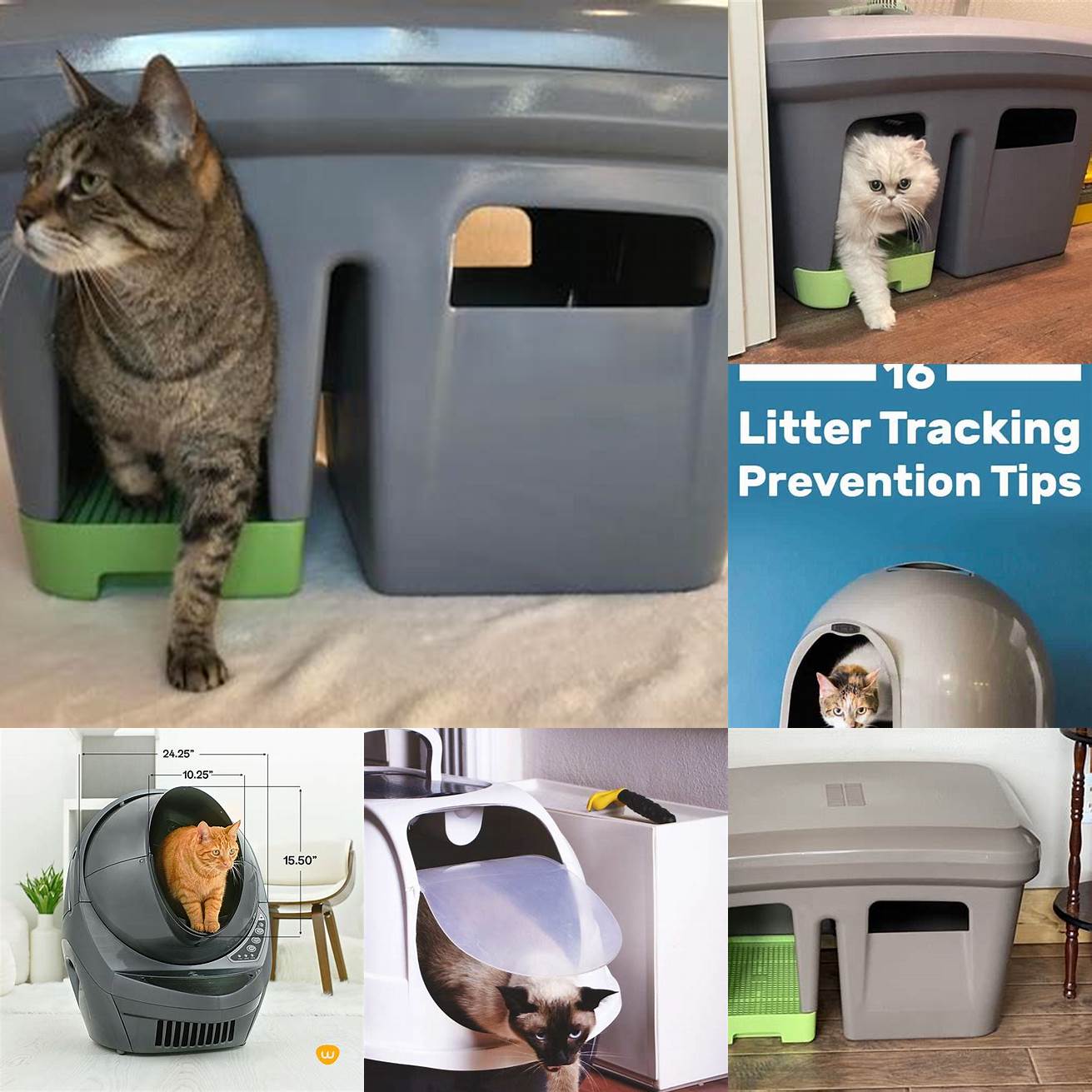 Reduces litter tracking Enclosures can significantly reduce the amount of litter that gets tracked throughout your home