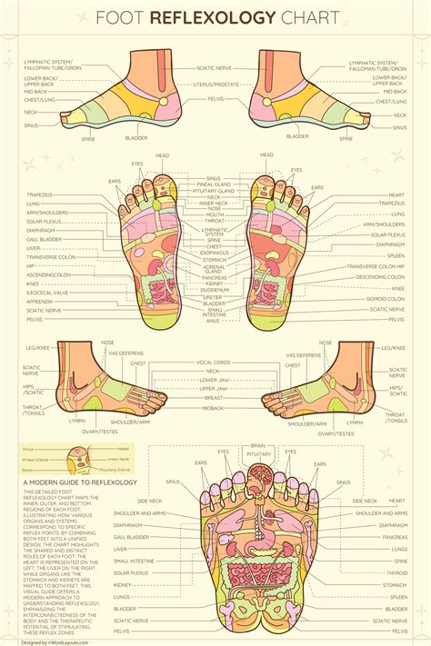 Reflexology Top Of Foot Chart