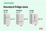 Refrigerator Sizes Chart