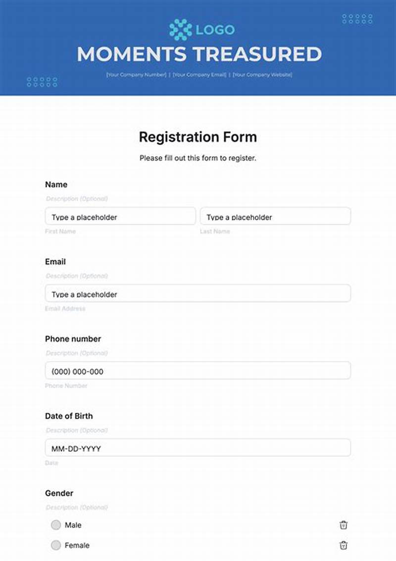 Register Form Example