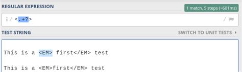 Regular expression to stop at first match