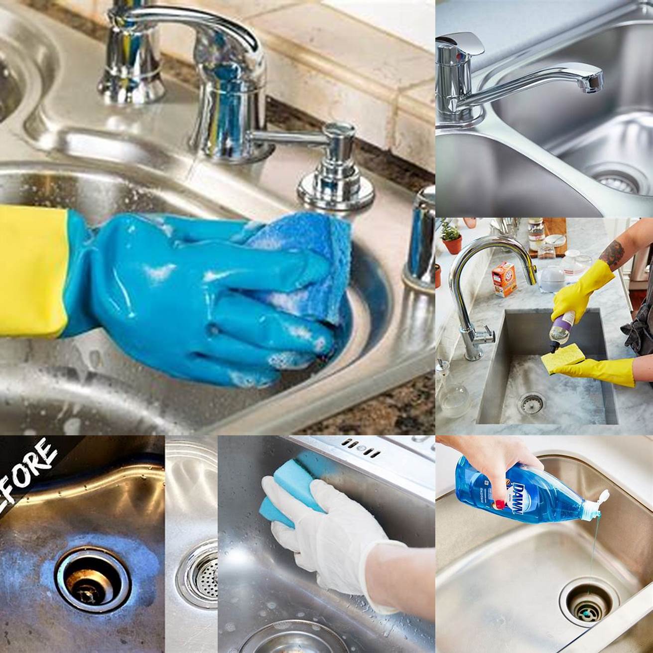 Regularly clean and maintain your sink to keep it looking new