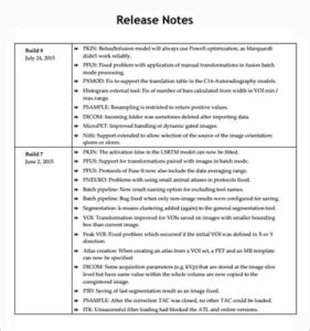 Release Notes Template