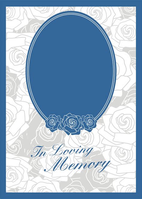 Remembrance Card Template