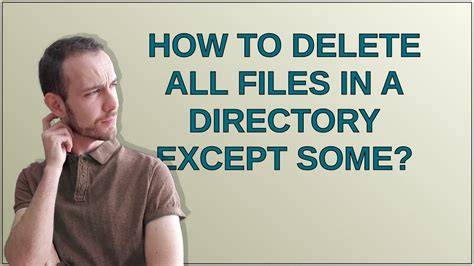 Remove all files except some from a directory