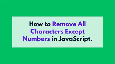 Remove all special characters except space from a string using JavaScript