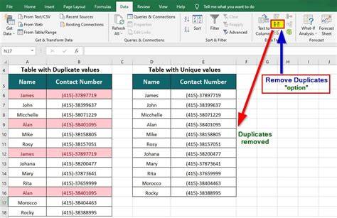 Remove duplicated rows