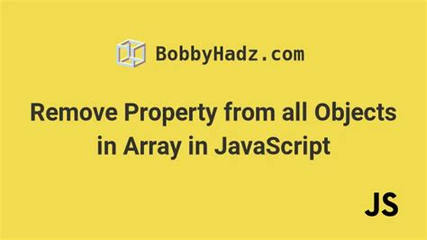 Remove property for all objects in array