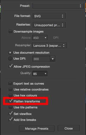 Removing transforms in SVG files