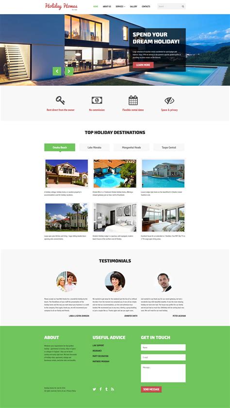 Rental Website Template