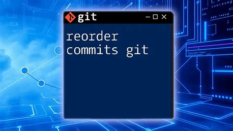 Reordering of commits