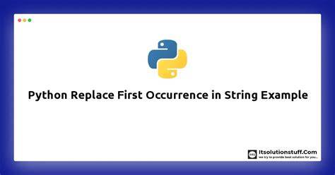 Replace first occurrence of pattern in a string duplicate